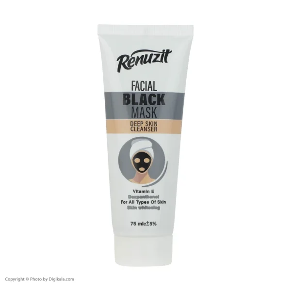 بسته 10تایی ماسک صورت رینوزیت مدل Black Deep حجم 75 میلی لیتر