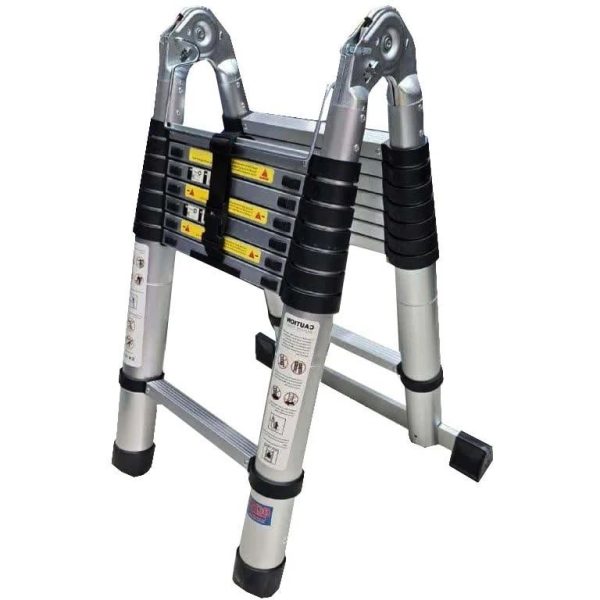 نردبان 8 پله تلسکوپی دوطرفه باس مدلLIFE STYLE-ladder2w